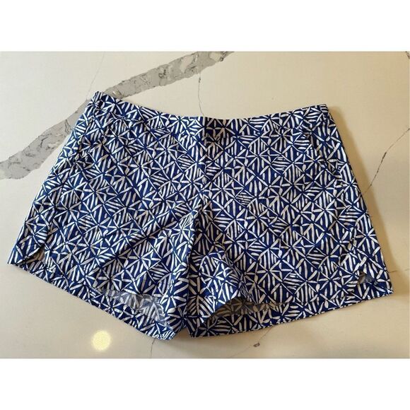 Lilly Pulitzer Ocean View 5” Pull-On Shorts Blue Women’s Sz L - Picture 2 of 9